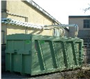 container scarrabile container scarrabile per lo stoccaggio di polvere e trucioli
