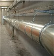 collettore aspirante tratta lineare tubazione aspirante su soppalco con stacco