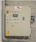 quadro con inverter per ventilatore quadro di comando ventilatore con inverter , linea di scarico e sistema di lavaggio maniche