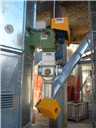sistema di estrazione materiale dal silo di stoccaggio estrattore valvola stellare e coclea di trasporto