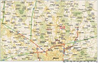 mappa stradale grande mappa stradale grande per sovico